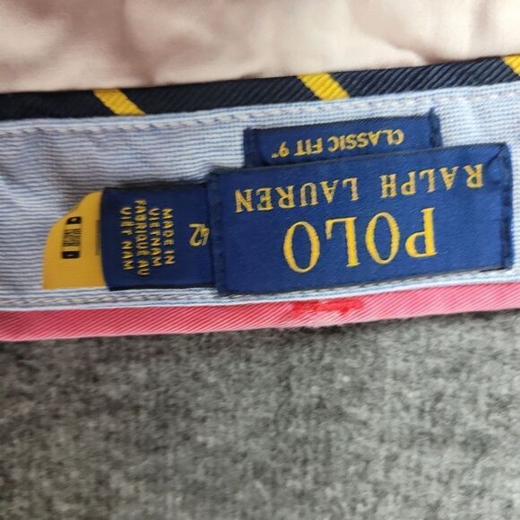 Polo Ralph Lauren Short Men’s Size 42 Red Chino Classic Fit Pony On Back Pocket - Picture 5 of 10